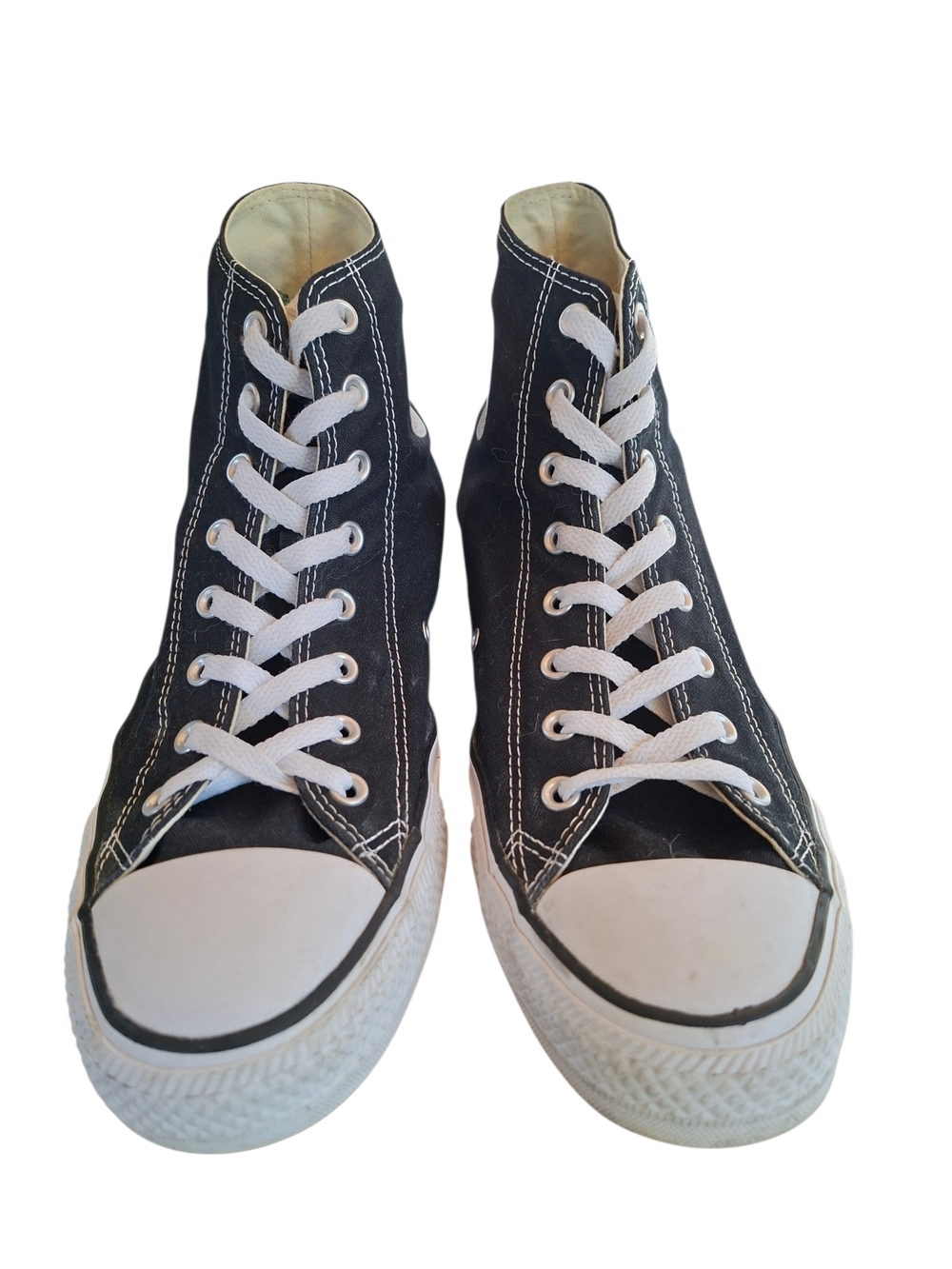 Converse Chuck Taylor All ⭐️ Star Men's High Top Sneakers - Black White Size 12 - Picture 11 of 13